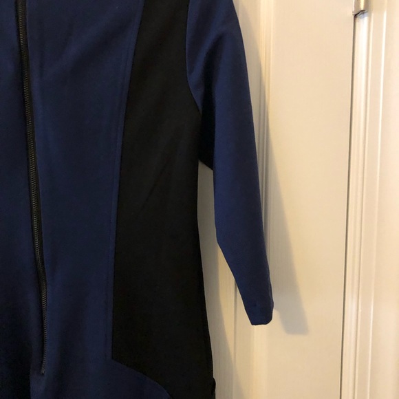 RUE58 Day & Night Colorblock (Blue & Black) Designer Dress Size Small NWT - Picture 10 of 10